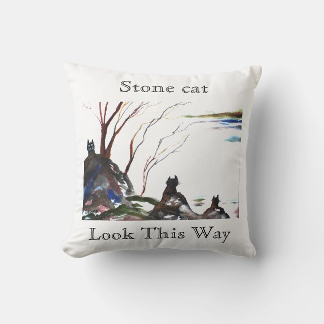 Coussin de chats en pierre (Recto)