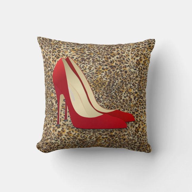 coussin de chaussures à talon élevé rouge (Recto)