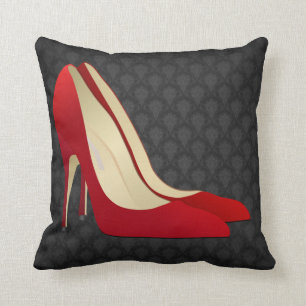 coussin de chaussures à talon élevé rouge