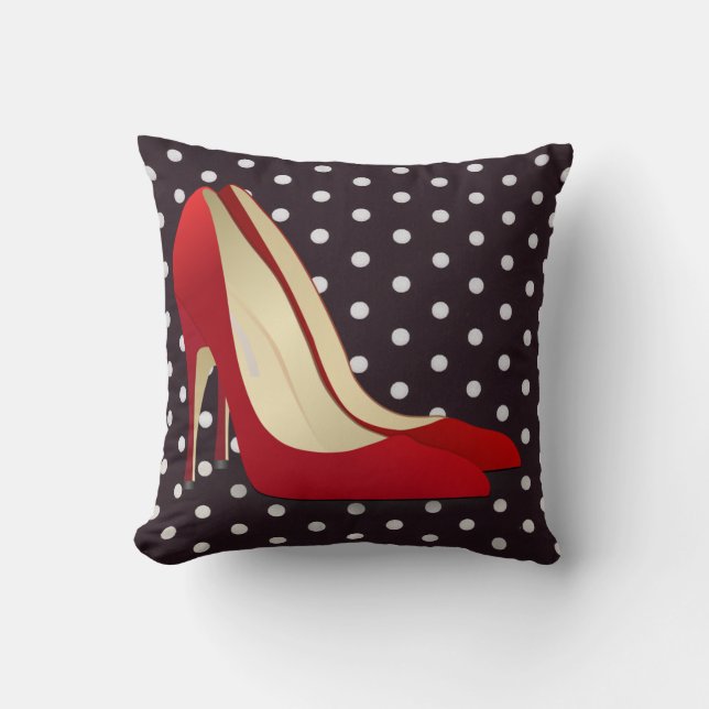 coussin de chaussures à talon élevé rouge (Recto)