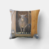 Coussin de chèvre de maman et de bébé (Verso)