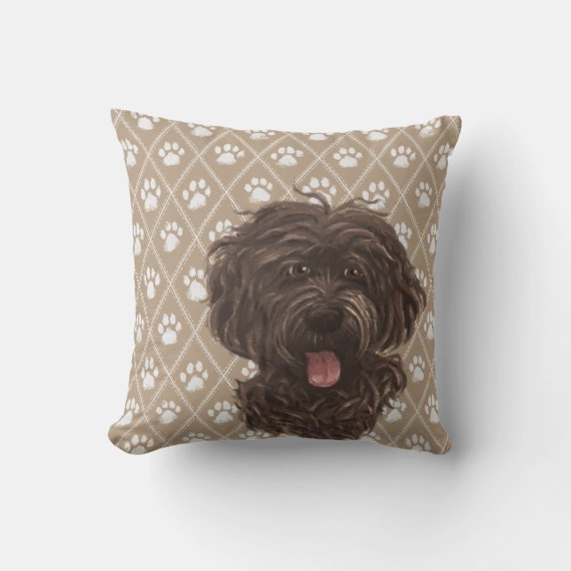Coussin de chien de Labradoodle/amour de (Recto)