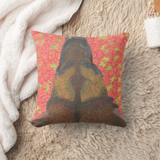 Coussin de chien et de fraise (Couverture)