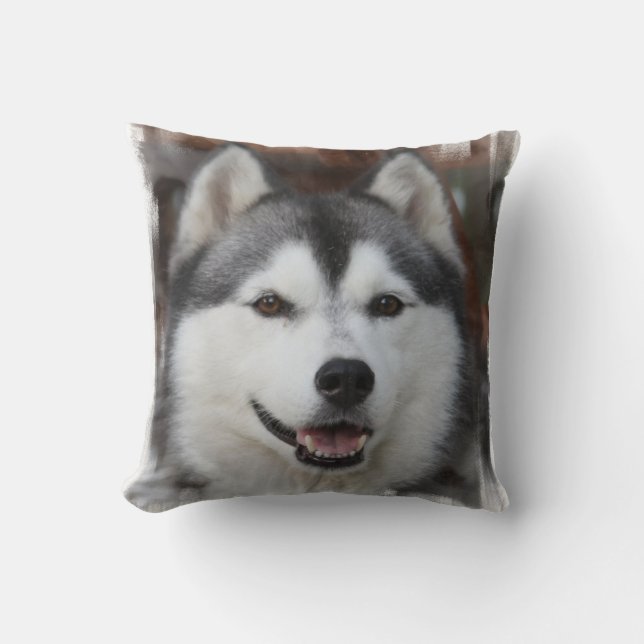 Coussin de chien Husky (Recto)