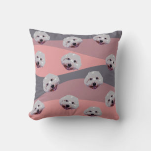 Coussin de chien maltais Design original