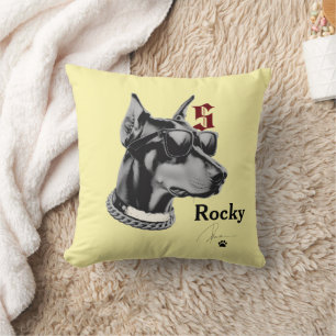 Coussin de chien personnalisé de pattes douillette
