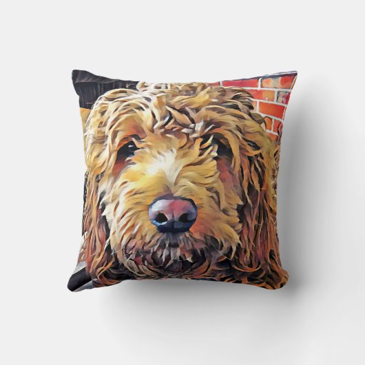 Coussin de chiot Goldendoodle (Verso)