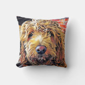 Coussin de chiot Goldendoodle (Recto)