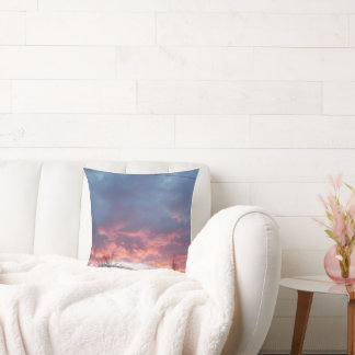 Coussin de ciel rose