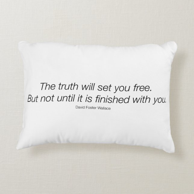 Coussin de citation de David Foster Wallace ! (Dos)