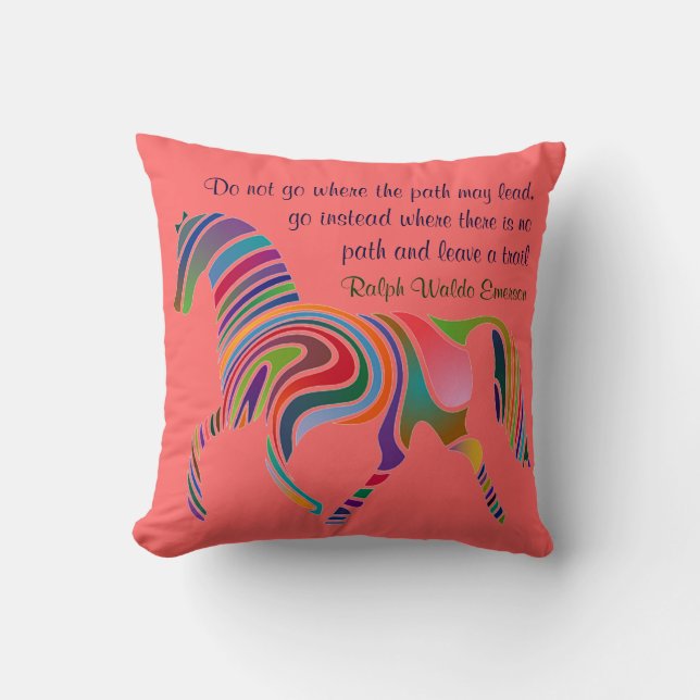 Coussin de citation d'Emerson (Recto)