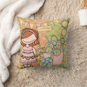 Coussin de citronnade customisé Red Hair Girl (Couverture)