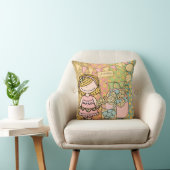 Coussin de citronnade customisée Fille de cheveux (Chaise)