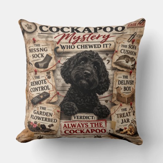 Coussin de Cockapoo drôle cadeau unique (Recto)
