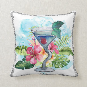 Coussin de cocktails tropicaux Summery