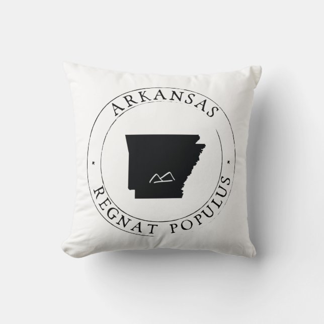 Coussin de code postal de l'Arkansas (Recto)
