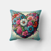 Coussin de coeur de fleurs ! (Verso)