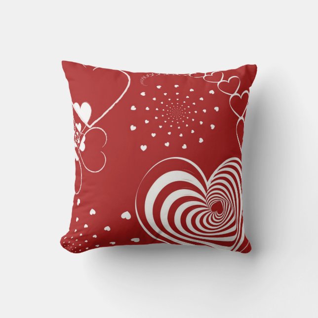 Coussin de coeurs de la Saint-Valentin (Recto)