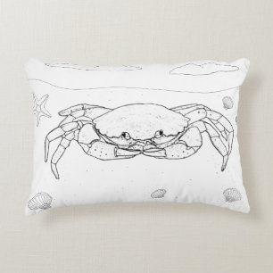 Coussin de coloration pour adultes de crabe