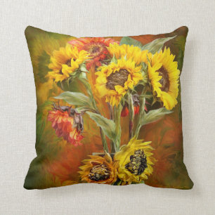 Coussin de concepteur d'art de bouquet de