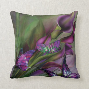 Coussin de concepteur d'art de zantedeschias