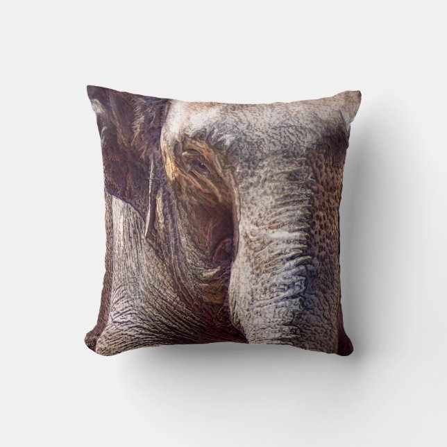 Coussin de concepteur d'art d'éléphant (Recto)