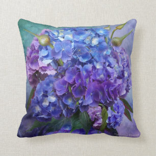 Coussin de concepteur d'art d'hortensia