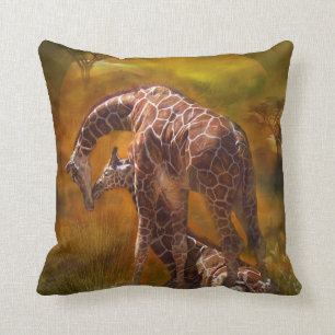 Coussin de concepteur d'art du monde de Gifaffe