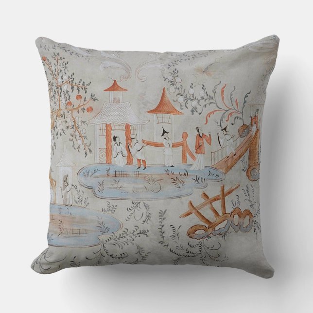 Coussin de concepteur de Chinoiserie (Recto)