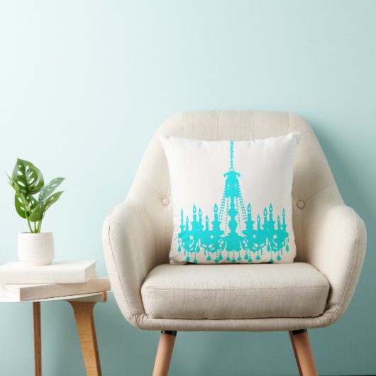 Coussin de concepteur de lustre Turquoise (Chaise)