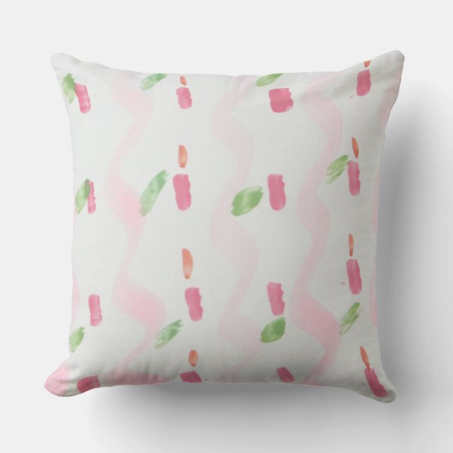 Coussin de concepteur rose (Recto)