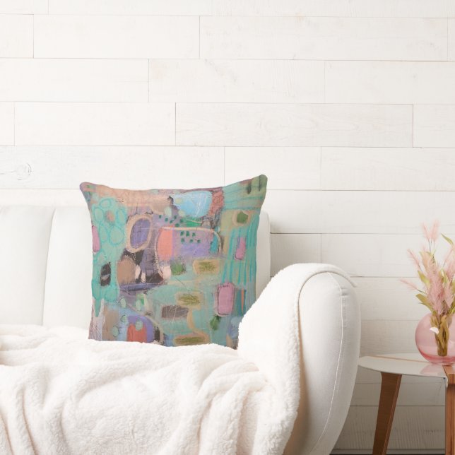 Coussin de conception abstraite multicolore (Canapé)