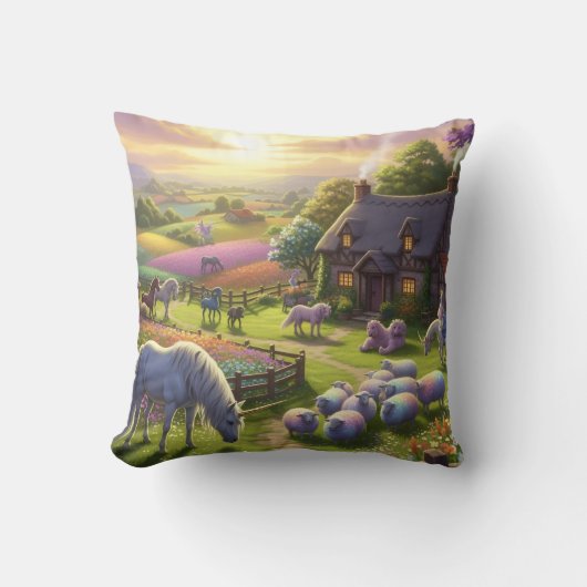 Coussin de conception campagnard (Recto)