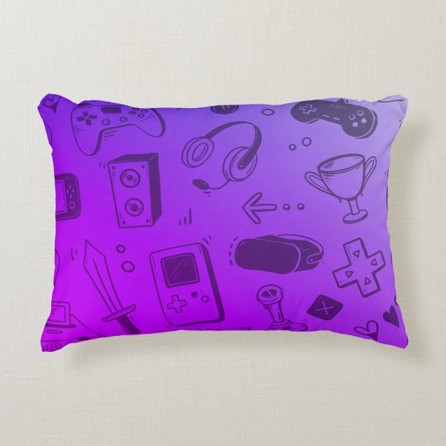 Coussin de conception de jeu cool (Devant)