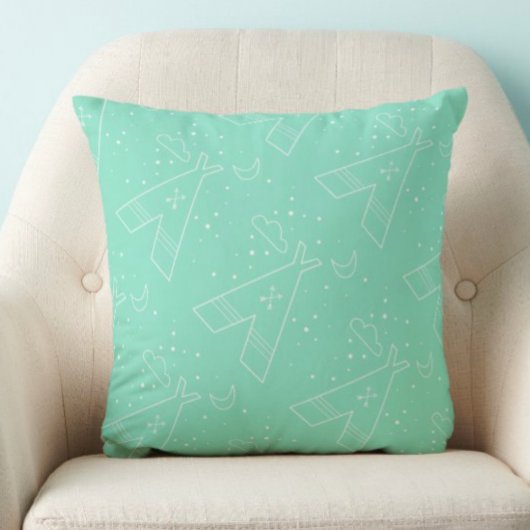 Coussin de conception de Motif de Tepee tribal de 