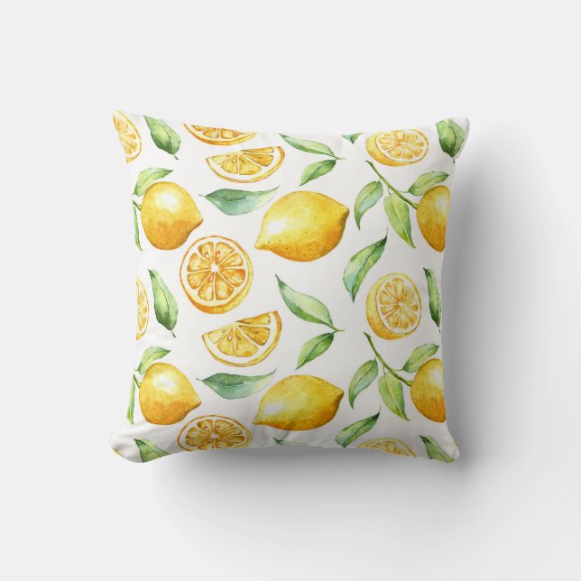 Coussin de conception de passion de citron (Recto)
