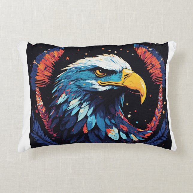 COUSSIN de conception de tête d'aigle SCM doux (Devant)