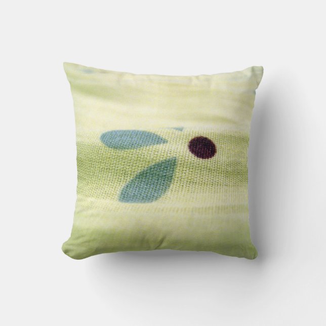 Coussin de conception de toile de jute (Recto)