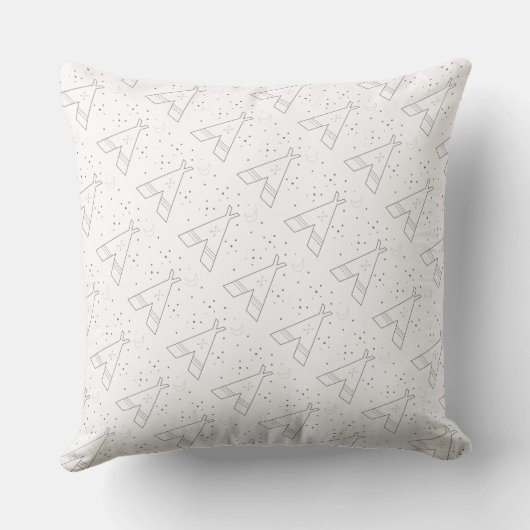 Coussin de conception Motif de Tepee Tribal (Verso)