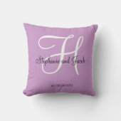 Coussin de conservation du Mariage Purple Lavender (Recto)