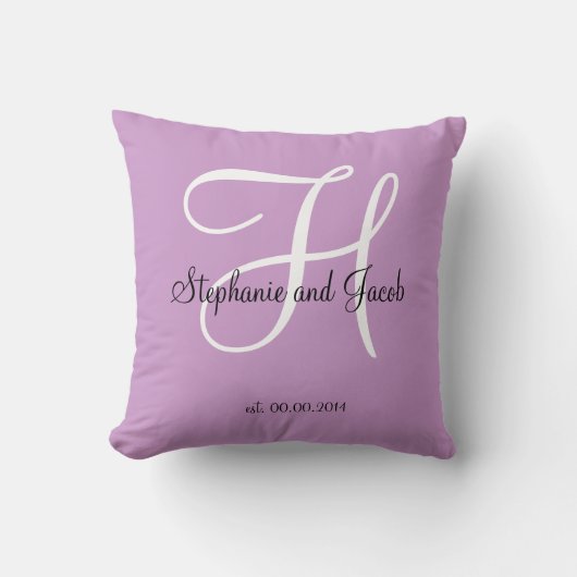 Coussin de conservation du Mariage Purple Lavender (Recto)