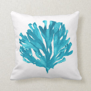 Coussin de corail de turquoise