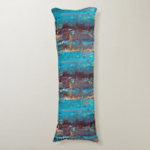 Coussin de corps d'art abstrait (Devant (Vertical))