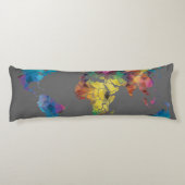 Coussin de corps de carte du monde (Dos)