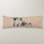 Coussin de corps de chiens de carlin (Devant)