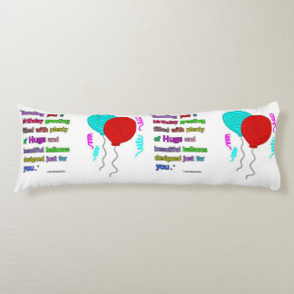 Coussin de corps de citation de salutation