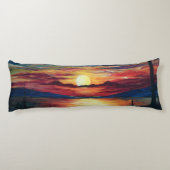 Coussin de corps de coucher du soleil (Dos)