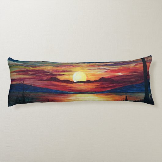 Coussin de corps de coucher du soleil (Dos)