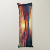 Coussin de corps de coucher du soleil (Dos (Vertical))