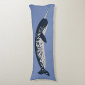 Coussin de corps de Narwhal (Devant (Vertical))